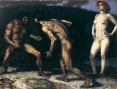 Batalla por una mujer de Franz von Stuck