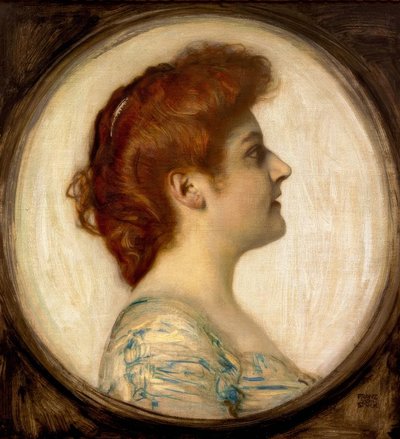 Retrato de una dama de Franz von Stuck