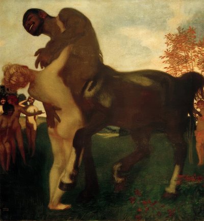 Centauro y ninfa de Franz von Stuck