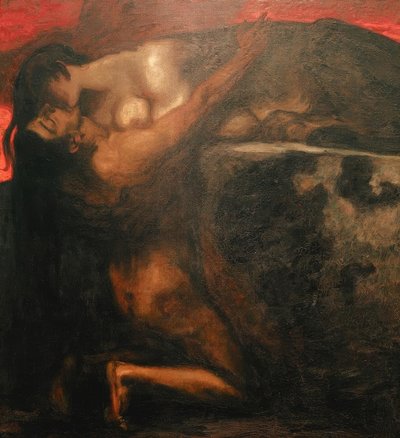 El beso de la esfinge de Franz von Stuck