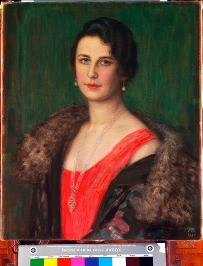 F. v. Stuck / Frau Patzak / Pintura, 1927 de Franz von Stuck