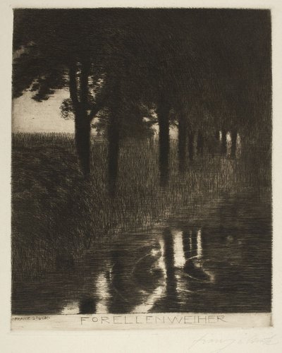 Estanque de truchas (Trout Pond) de Franz von Stuck