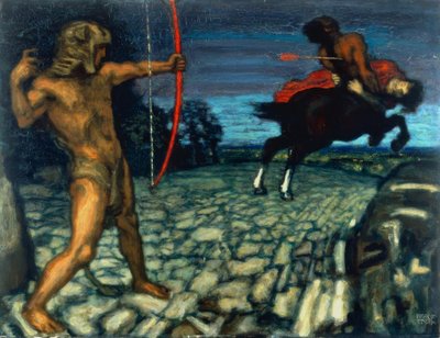Hércules y Neso de Franz von Stuck