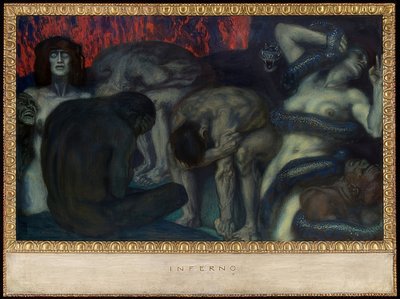 Infierno. 1908 de Franz von Stuck