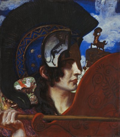 Amazonas luchando de Franz von Stuck