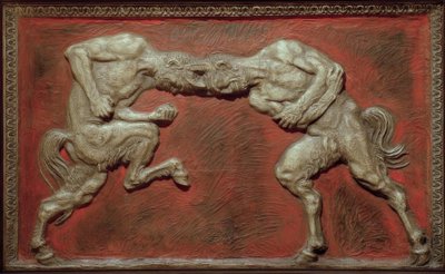 Faunos luchando de Franz von Stuck