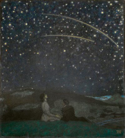 Les etoiles filantes (Franz y Mary von Stuck) de Franz von Stuck