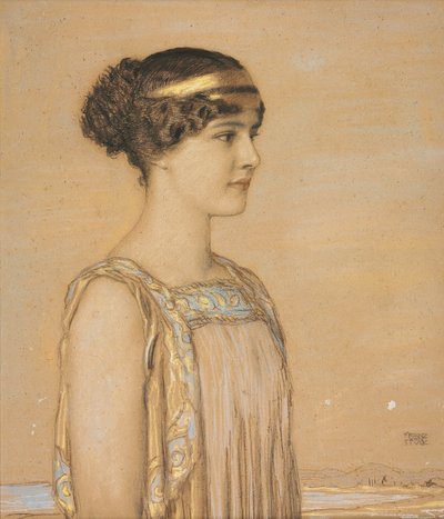 Retrato de María con traje griego de Franz von Stuck
