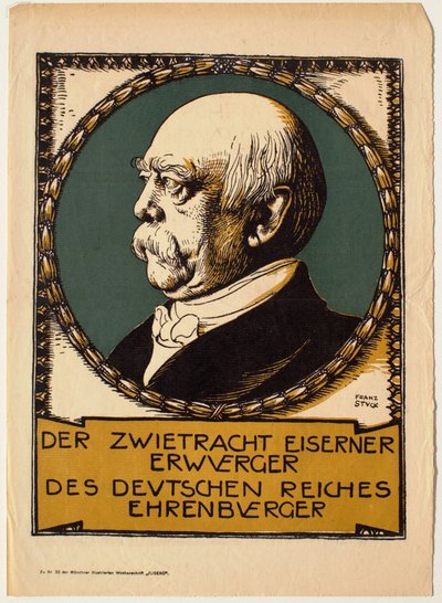 Retrato de Otto von Bismarck de Franz von Stuck