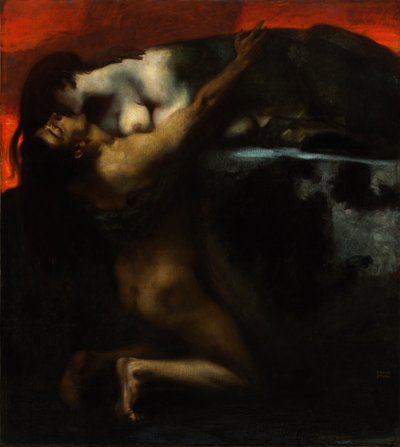 El beso de la esfinge de Franz von Stuck