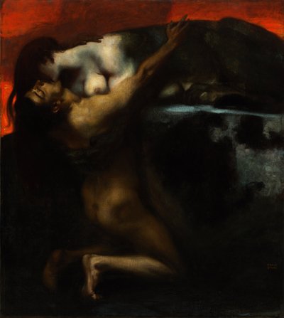 El beso de la esfinge de Franz von Stuck