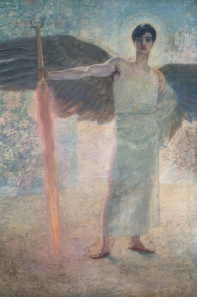 Guardianes del paraíso. 1889 de Franz von Stuck