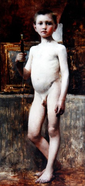 Niño joven, c.1911 de Franz von Stuck