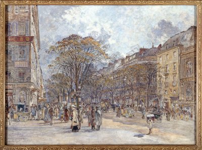 Francés: Boulevard des Italiens, vista matinal de Frederic Anatole Houbron