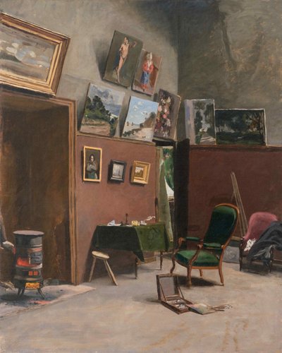 El estudio del artista en Rue Furstenberg de Frédéric Bazille