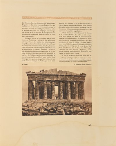 Atenas. El Partenón. Fachada occidental de Frédéric Boissonnas