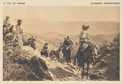 Paso de Bassæ. Por encima de Andritsæna de Frédéric Boissonnas