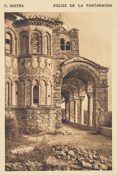 Mistra. Eglise de la Pantanassia de Frédéric Boissonnas