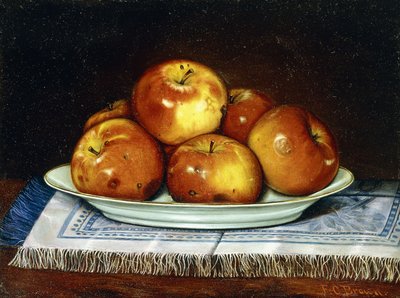 Fin de la cosecha (óleo sobre tabla) de Fred C. Brown