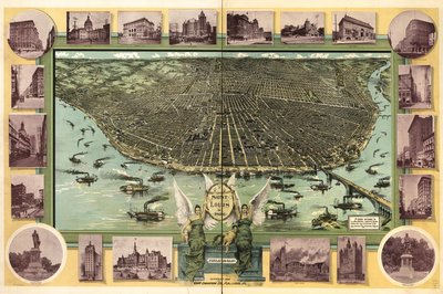 Saint Louis en 1896. de Fred; Fred Graf Engraving Co. Graf