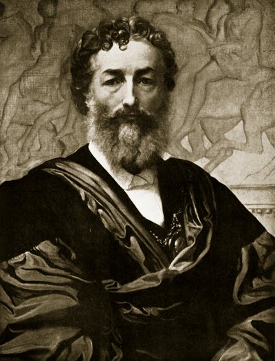 Autorretrato (litografía) de Frederic (after) Leighton