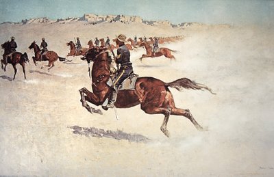 Soldados Búfalo en Persecución de Frederic (after) Remington