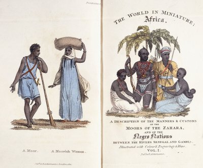Frontispicio ilustrado y página de título del Volumen I de 