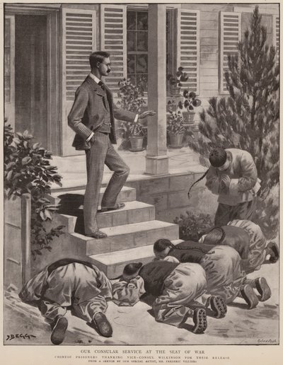 Nuestro Servicio Consular en la sede de la guerra (litografía) de Frederic (after) Villiers