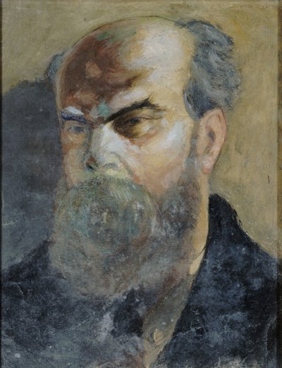 Retrato del poeta Paul Verlaine 1844-1896, ca 1885 de Frederic Auguste Cazals