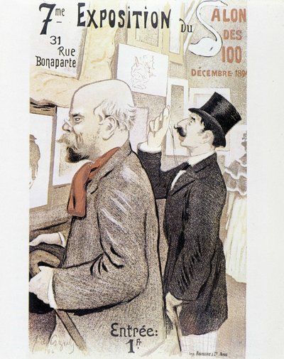 Verlaine - cartel para el salón de pintura, circa 1894 de Frederic Auguste Cazals