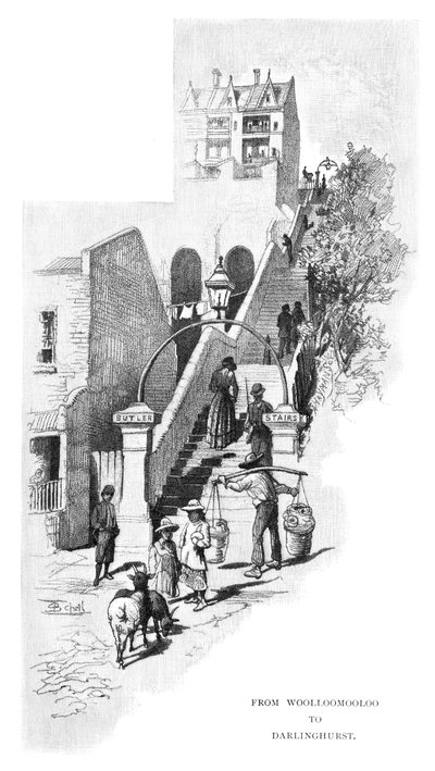 De Woolloomooloo a Darlinghurst, Sídney, Nueva Gales del Sur, Australia, 1886 de Frederic B. Schell