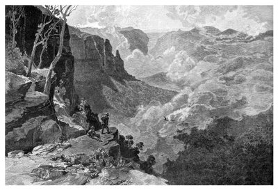 Govetts Leap, Montañas Azules, Nueva Gales del Sur, Australia, 1886 de Frederic B. Schell