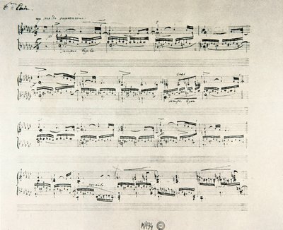 Partitura de "Estudios para piano opus 10" del compositor polaco Frederic Chopin (1810-1849) de Frederic Chopin