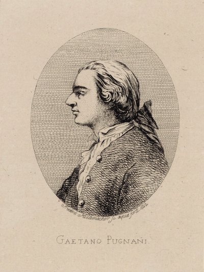 Retrato del violinista y compositor Gaetano Pugnani 1731-1798 de Frederic Desire Hillemacher