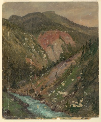 Paisaje Alpino (Baviera o Suiza) de Frederic Edwin Church