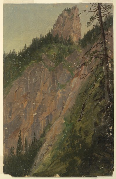 Paisaje alpino, Baviera o Suiza de Frederic Edwin Church