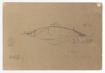 Puente de bambú en Buga, Colombia y Niña cargando un tarro, Cartago, Colombia de Frederic Edwin Church