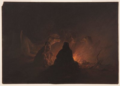 Beduinos en campamento por la noche de Frederic Edwin Church