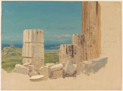 Columnas rotas, vista desde el Partenón de Frederic Edwin Church
