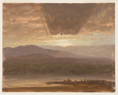 Catskills desde Hudson, Nueva York de Frederic Edwin Church
