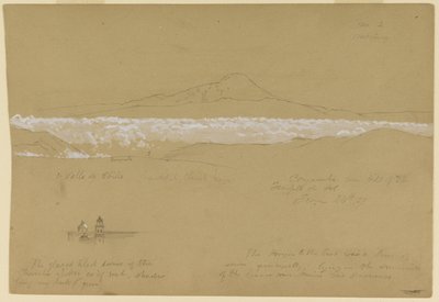 Cayambé, Mañana, desde el Templo del Sol, Quito de Frederic Edwin Church