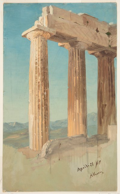 Columnas del Partenón, Atenas de Frederic Edwin Church
