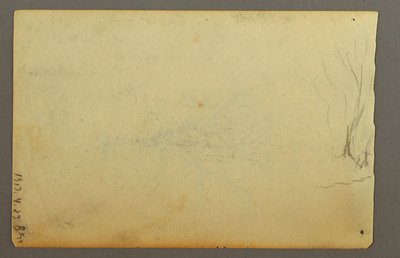Dibujo, Un árbol sin hojas, febrero de 1845 de Frederic Edwin Church