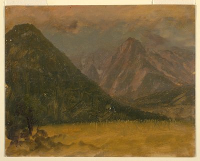 Dibujo, Paisaje alpino, Baviera o Suiza, 1868 de Frederic Edwin Church