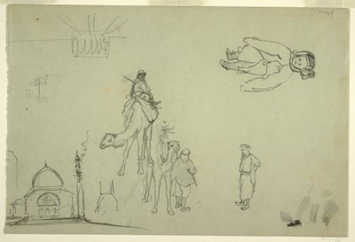 Dibujo, arquitectura y figura, 1868 de Frederic Edwin Church