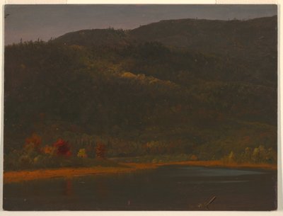 Dibujo, Paisaje de otoño, 1860-70 de Frederic Edwin Church
