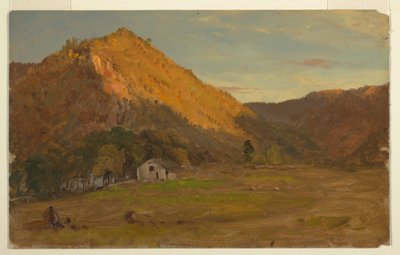 Dibujo, Paisaje otoñal (¿Carolina del Norte), 1865-70 de Frederic Edwin Church