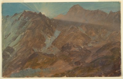 Dibujo, Alpes berneses, Suiza, agosto de 1868 de Frederic Edwin Church