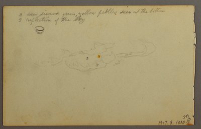 Dibujo, Rocas entre árboles, 1844 de Frederic Edwin Church
