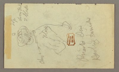 Dibujo, Niño con turbante, posiblemente 1868 de Frederic Edwin Church